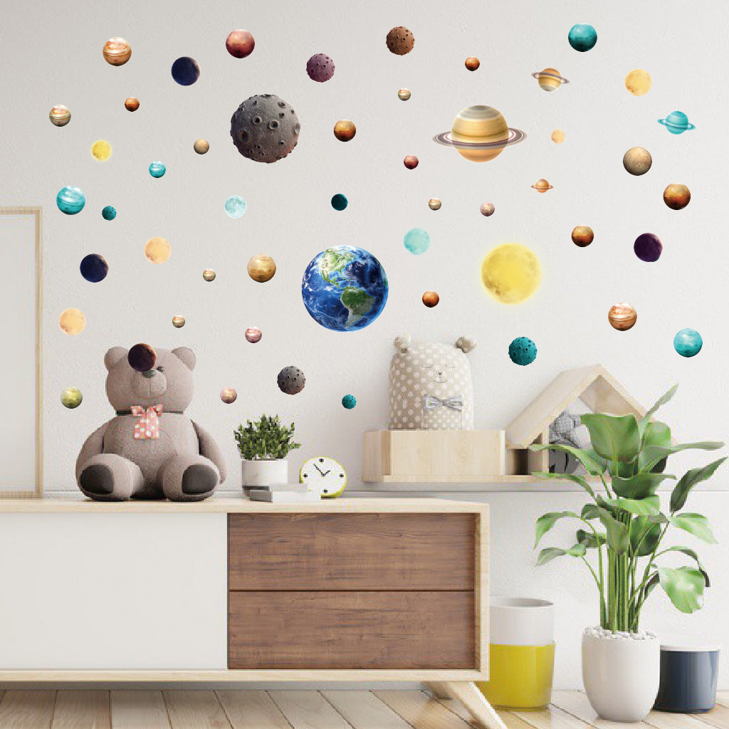 N1138 Cosmic Planets Wall Stickers Home Decor Decals DIY PVC Wallpapers for Kids Room Nursery Bedroom (No EN71 Certification) N1138 Cosmic Planets Wall Stickers Home Decor Decals DIY PVC Wallpapers for Kids Room Nursery Bedroom (No EN71 Certification)